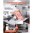 thumbnail image 2 of KFFKFF Fully Automatic Meat Slicer, 180W + 370W Commercial Food-Slicer with 10" Carbon Steel Blade, Built-In Sharpener & 0-0.3" Adjustable Thickness, 2 of 9