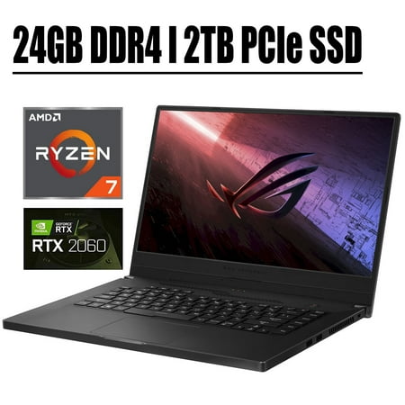 2020 Newest ASUS ROG Zephyrus G15 15 Premium Gaming Laptop I 15.6" 240Hz FHD IPS I AMD Eight-Core Ryzen 7 4800HS I 24GB DDR4 2TB PCIe SSD I 6GB GDDR6 RTX 2060 I Backlit KB Win 10 Pro