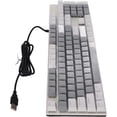 thumbnail image 3 of HUGFEGWE CFTIGIW 104 Key Mechanical Keyboard Blue Switch RGB USB Wearproof Scratch Gaming Keyboard White Gray Mechanical Gaming KeyboardMechanical KeyboardBlue Switch Mechanical Gaming U2536-26937, 3 of 8