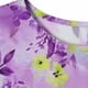 thumbnail image 3 of Mujeres Cuello Redondo Vestido Impreso Casual de Manga Corta Ligero Tejido Fluido para el Uso Diario de Primavera Verano, 3 of 7