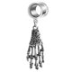 thumbnail image 1 of Pendiente con colgante de personalidad de doble cuerno hueco, joyería Piercing de expansión (6mm, 1 of 3