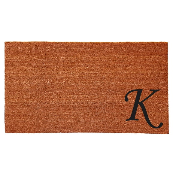 Urban Chic Monogram Doormat (Letter K)