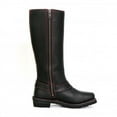 thumbnail image 2 of Hot Leathers BTL1006 Ladies 14-inch Black Knee-High Leather Boots with Side Zipper Entry 10W, 2 of 10