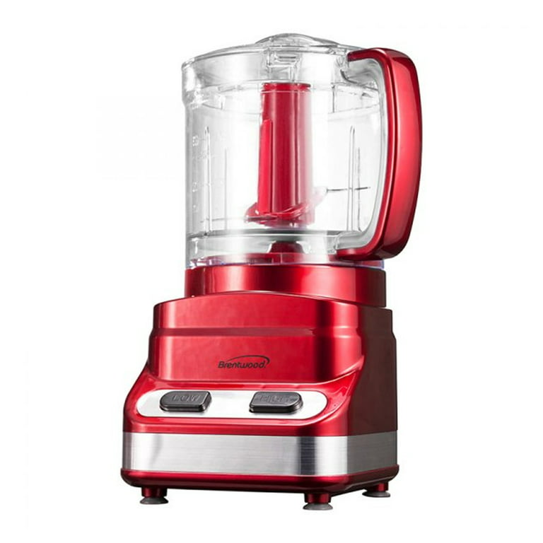 Brentwood Appliances 3 Cup Mini Food Processor in Red 