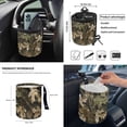 thumbnail image 4 of HUIACONG Dead Leaf Auto Seat Covers Full Set of 12 Pack Auto Steering Wheel Cover Car Seat Belt Pad Car Trash Bin Car Organizer Rearview Mirror Accessories Car Coasters for Cup Holders Keychain, 4 of 6
