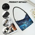 thumbnail image 6 of Kuiaobaty Sea Turtle Print Shoulder Purse for Women Flower Print Leather Underarm Sling Bag with Smooth Zipper Large Capacity Hobo Purse Tote Bag for Travel Blue, 6 of 7