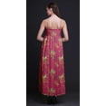 thumbnail image 3 of Bimba Bird Printed Adjustable Spaghetti Strap Long Maxi Dress Summer Beachwear-Medium, 3 of 6