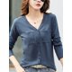 thumbnail image 2 of 100%. Camiseta de algodón para mujer, camisetas básicas de moda lisas de manga larga ajustadas, 230g/ ㎡ Tops, 2 of 4