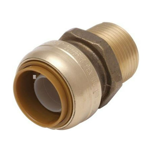 SharkBite Max UR134A Push-Fit Straight Pipe Connector, Lead Free, 3/4 x 3/4 In. MIP - Quantity 24