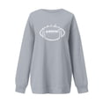 Game Day Sweatshirt for Women Funny Football Graphic Pullover Tops Long