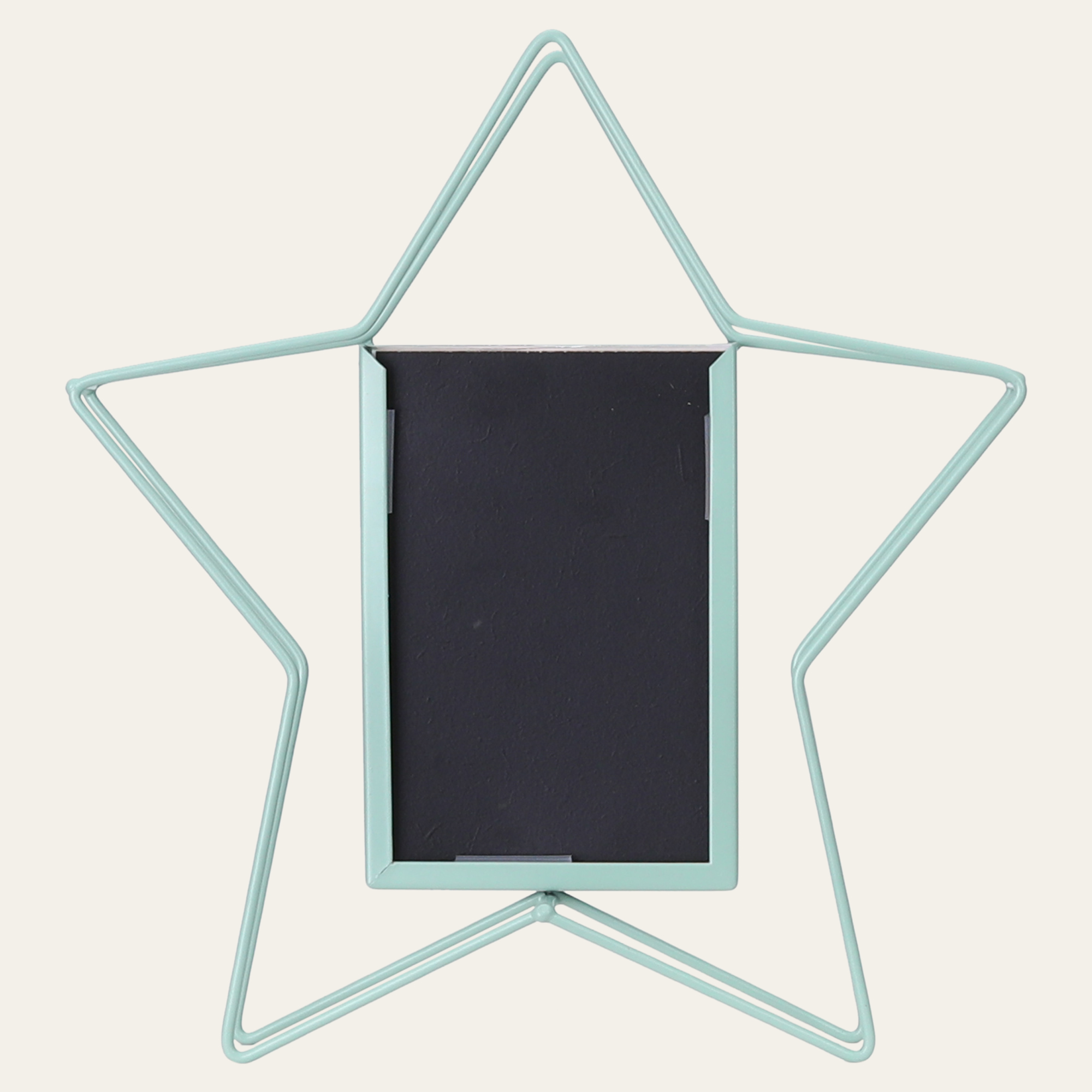 Unique Bargains Metal Picture Frames for Photo and Poster Star Frames Design Green 4x6"