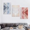 thumbnail image 4 of Nawypu Marble Texture Canvas Wall Art Prints Painting Pink Grey White Gradient Abstract Wall Decorative Artwork Ready to Hang for Living Room 12''x16''X3 Panels, 4 of 4