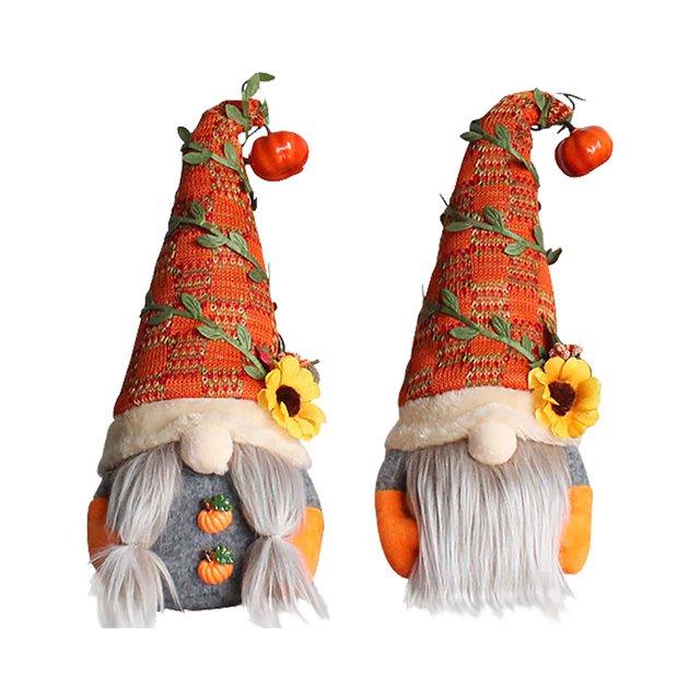 Decoración de Gnomo de Halloween,muñeco de peluche sin rostro,muñeco enano de Rudolph para Halloween