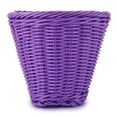 thumbnail image 4 of Bicycle Front Basket Handwoven Kid Adult Bike Handlebar Carrier (Purple), 4 of 10