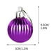 thumbnail image 3 of Fiudx Adornos Navideños, Plástico Irresponsable, Bolas para Decorar Árbol de Navidad, para Fiestas En Casa, Diseño Familiar, Juego Morado de 24 Piezas, Decoración Navideña, Elegante Solución para Esc, 3 of 6