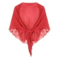 thumbnail image 6 of CHICTRY Womens Summer Sheer Chiffon Beach Shawl Bolero Long Sleeve Cardigan Bikini Cover Ups Watermelon Red One Size, 6 of 7