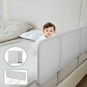 Bed Rails for Toddlers,Foldable Bed Rails for Travel,Safety Bed Rail,59inch,Grey