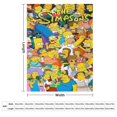 thumbnail image 3 of Manta de Los Simpsons, súper suave, acogedora y cálida manta de felpa para niños y niñas, mantas de franela ligeras y difusas para sofá, cama, viajes, camping, regalos de 80 x 60 pulgadas, 3 of 8