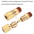 thumbnail image 5 of Unique Bargains Brass Compression Tube Fitting 1/8NPT x 1/4' Tube OD Straight Coupling 3 Pack, 5 of 5