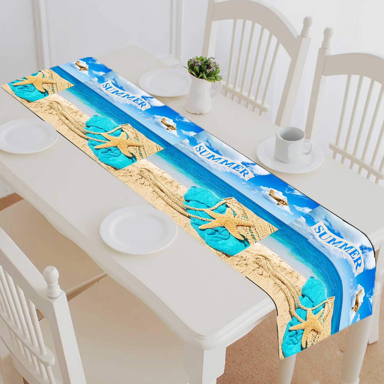 Willow Beach Towel  colourful cotton towel with a checked design