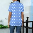 thumbnail image 5 of Sexlip Women's T-Shirt Short Sleeve Loose Fit Comfortable Wear All Occasion Use Soft Comfortable Fashion Forward Modern Style Blue L, 5 of 6