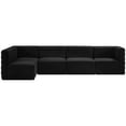 thumbnail image 4 of Meridian Furniture Quincy Black Velvet Modular Sectional, 4 of 13