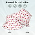 thumbnail image 2 of KLL Red Lips 1 Bucket Hat for Women Men Packable Travel Beach Sun Hat Outdoor Rave Accessories Reflective Fisherman Cap, 2 of 7