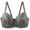 Gray, variant on Womens Bras Comfortable D Cup Wire Push Up Everyday Bra Full Cup Lace Solid Color Bra for Daily S