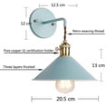 thumbnail image 4 of FSLIVING Macaron 1-Light Dimmable Plug-In Sconce With Edison Bulb Blue, 4 of 8