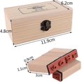 thumbnail image 2 of Wooden Rubber Stamp Set 36pcs Alphabet Rubber Stamp Craft Ink Stamp Seal Set With Wooden Storage Box, 2 of 5