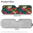 thumbnail image 3 of POLERO Car Windshield Sunshade Hawaii Flower Palm Leaves, Blocks Sun Visor Protector Foldable Sun Shield Keep Your Vehicle Cool, Fits Windshields of Car Off-road Vehicle, 3 of 7