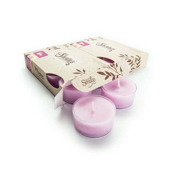 Pure Lilac Tealight Candles Multi Pack - 12 Purple Premium Scented Tea Lights - Shortie's Candle Company