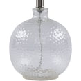 thumbnail image 4 of Livabliss Nereus Traditional Accent Table Lamp, 21-inch, Clear with Beige Shade, 4 of 6