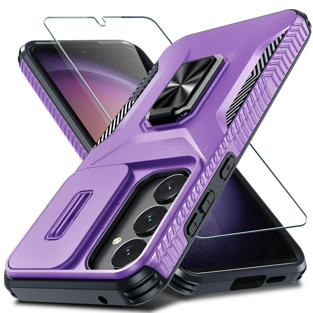 Funda de teléfono CASEJEEN para Samsung Galaxy S24 FE - Púrpura