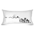 thumbnail image 4 of Stylized Mountain Range Soft Plush Pillow Cover, Zippered Design, Comfortable for Bedroom and Sofa, 4 of 9