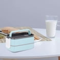 thumbnail image 3 of WIFKLSIIPG Leak Proof Lunch Boxes Double Lunch Box Removable Divider Household Food Lunch Container for Kitchen(Blue), 3 of 3