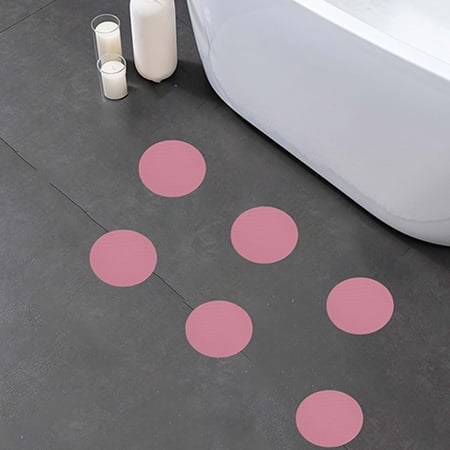 Round Bathtub and Shower Anti-Skid Stickers 5.9 in 6 Pack Non Slip Safety Decals for Bathroom Floor Stairs Tile Waterproof Peel and Stick