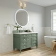 thumbnail image 4 of James Martin Furniture 650-V48-SC-3WZ 48 in. Brittany Single Vanity with 3CM White Zeus Top, Smokey Celadon, 4 of 6