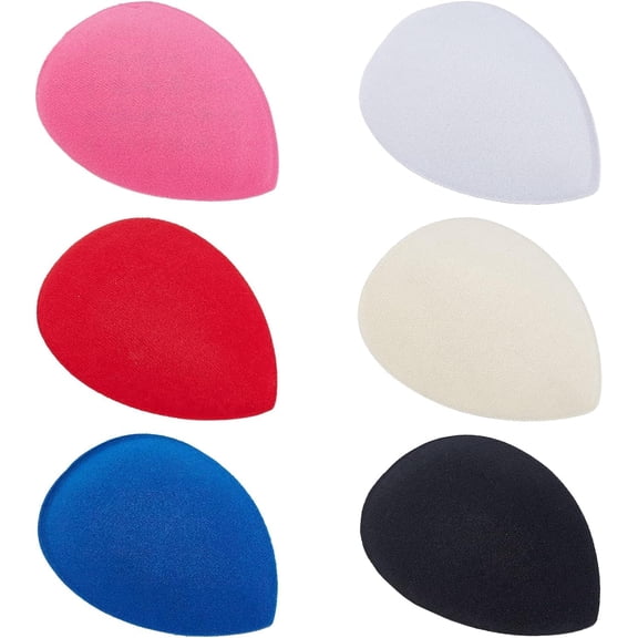 6 Colors Teardrop Fascinator Hat Base 5x4 inch EVA Millinery Base Cocktail Hats Making Base Women Hat Craft Material Supply for Making Party Wedding Church Hat diy