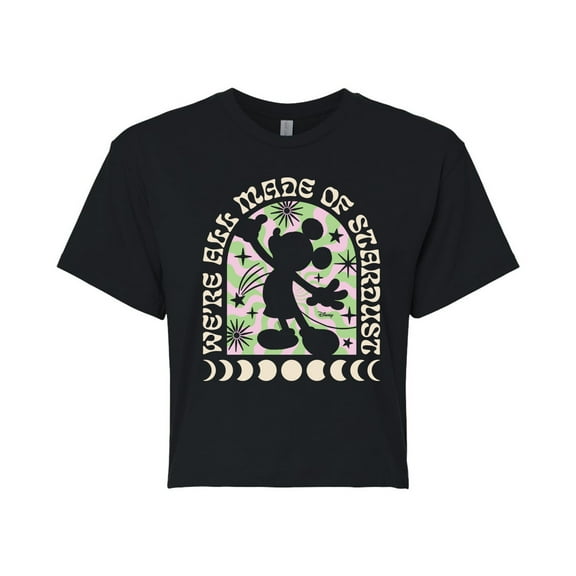 Disney - Made Of Stardust - Juniors Cropped Cotton Blend T-Shirt