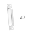 thumbnail image 3 of Manija de puerta de instalación con tornillos Manija de puerta Tiradores de cajón de metal de aleación de aluminio para Plata, 3 of 9