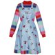 thumbnail image 1 of Moonsky Child's Play Costume Child's Play Dress for Girls Halloween Costumes Horror Style Movie Cosplay Outfits for 4-12Y Blue(100#Royal Blue), 1 of 4