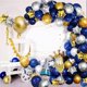 thumbnail image 4 of Happy Birthday Decorations for Men Navy Blue Gold Birthday Party Decorations Boys Balloon Arch Kit Navy Blue Gold Silver Party Supplies Decorations, 4 of 4