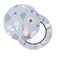 thumbnail image 2 of Fotbe Blue Butterfly Stool Covers Round,Waterproof Round Bar Stool Covers Bar Chair Covers Washable Stool Cushion Slipcover for 12-14 Inch Chair-, 2 of 7