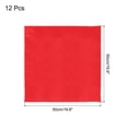 thumbnail image 2 of 12pcs Red Satin Table Napkins Polyester Square Bright Table Napkin for Event Wedding Party Table Decoration,20x20 Inch, 2 of 6