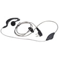thumbnail image 4 of Auriculares de radio bidireccionales con cable flexible negro de 2 pines y botón PTT en forma de G para Kenwood KPG TH TK, 4 of 14