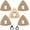 5PACK TRIANGLE CARBIDE, variant on Oscillating Tool , 5 count Universal Triangle Carbide Oscillating Multitool Accessories kit