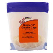 Now Foods, Single "0" Gelatin Caps, 1000 Empty Capsules(pack of 12)