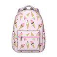 thumbnail image 1 of Life is Better with Ice Cream Students Backpack Colorful Ice Cream Lover School Bag with Sweet Treats Dessert Pattern, Durable and Comfortable for Students, 1 of 6