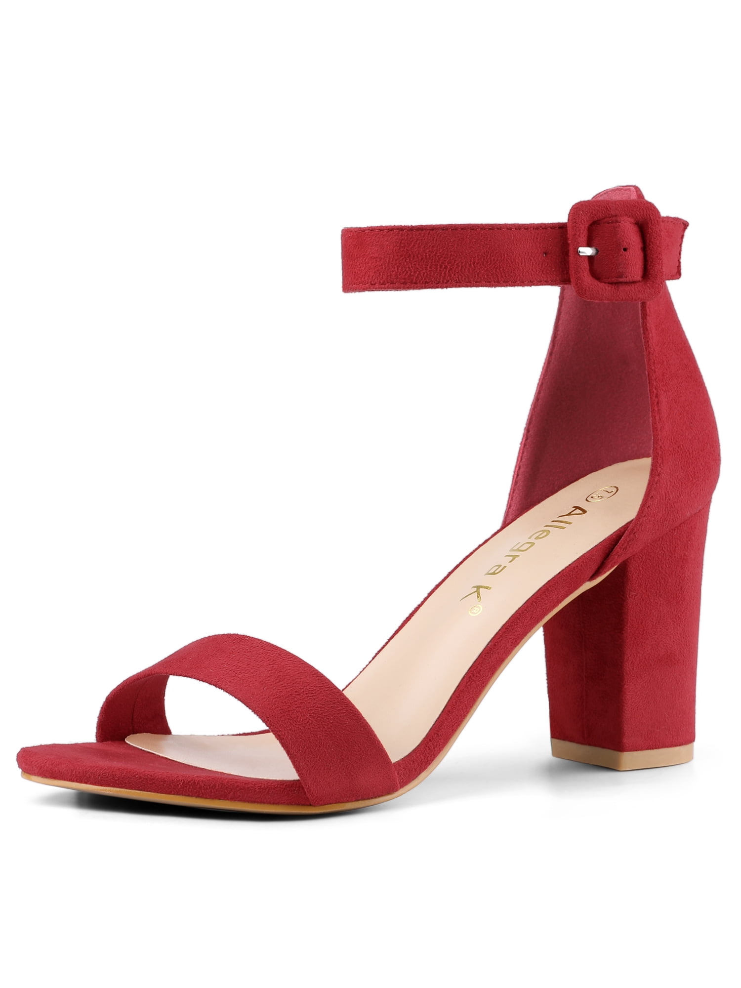 red block heels size 11